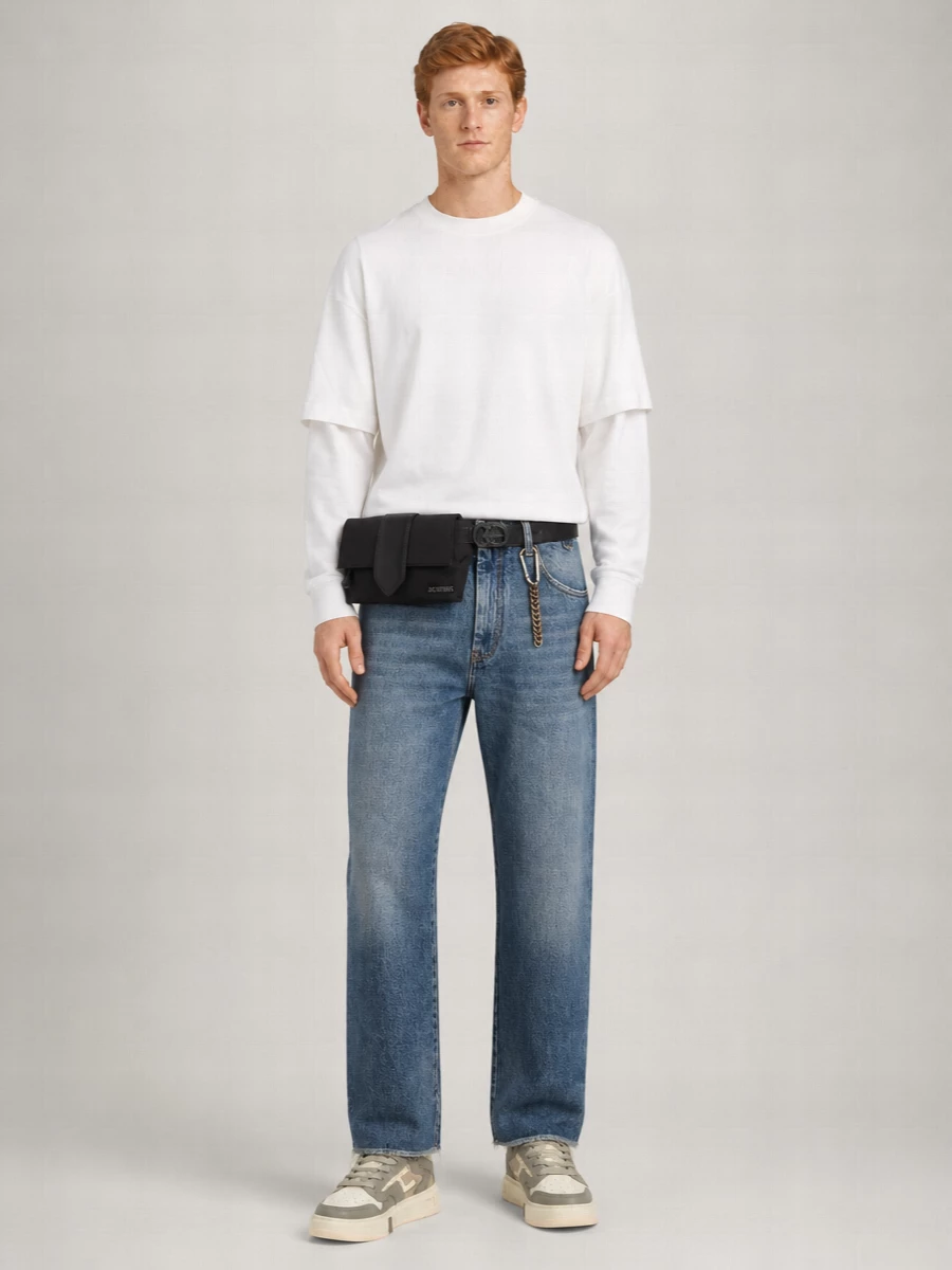 Darkpark Denim High-Rise Straight-Leg Jeans