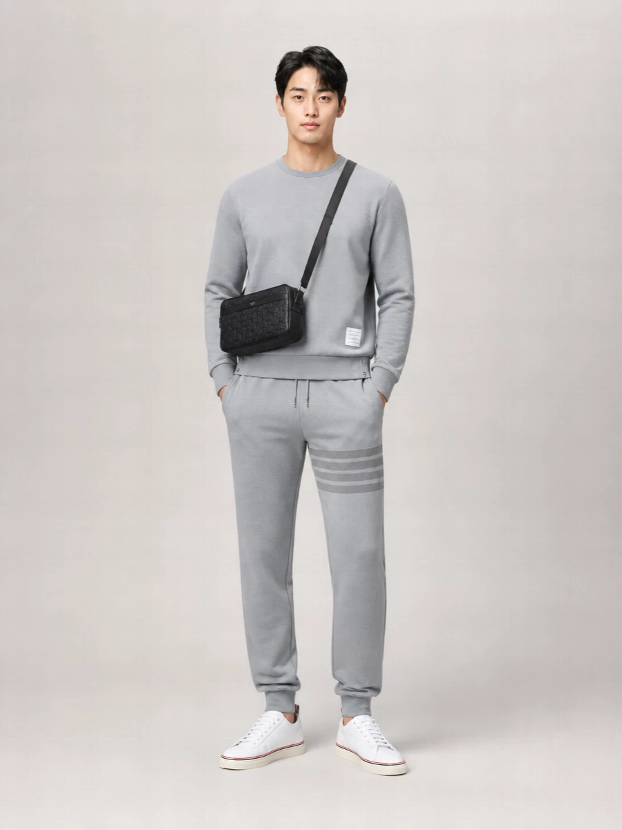Thom Browne Cotton Regular-Fit Crewneck Sweatshirt