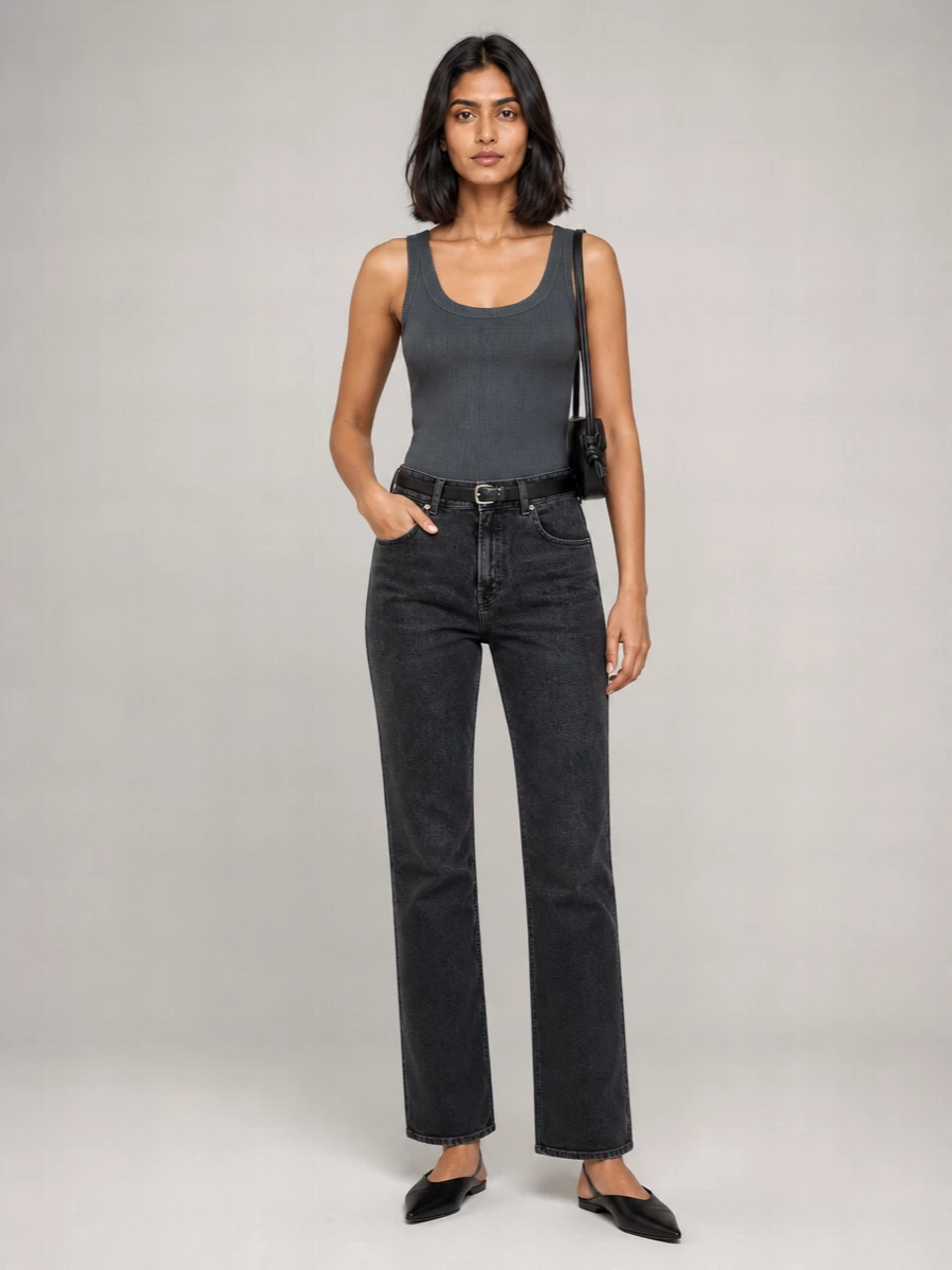Haikure Denim Straight-Leg Jeans
