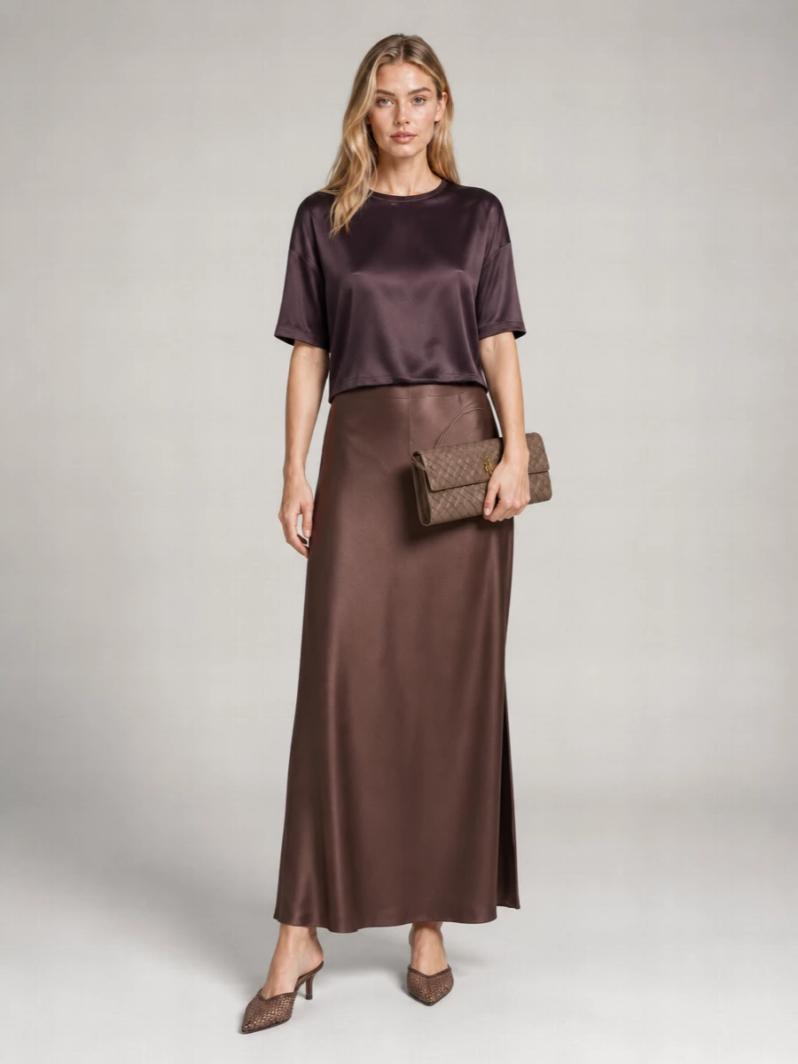 Brunello Cucinelli Short-Sleeve Silk Blouse