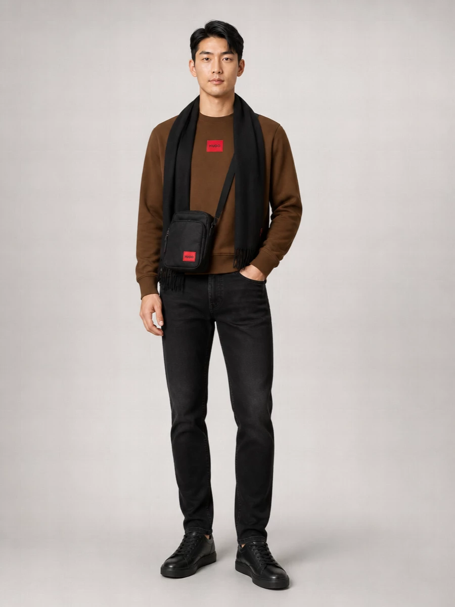 Boss Cotton Logo-Print Sweatshirt