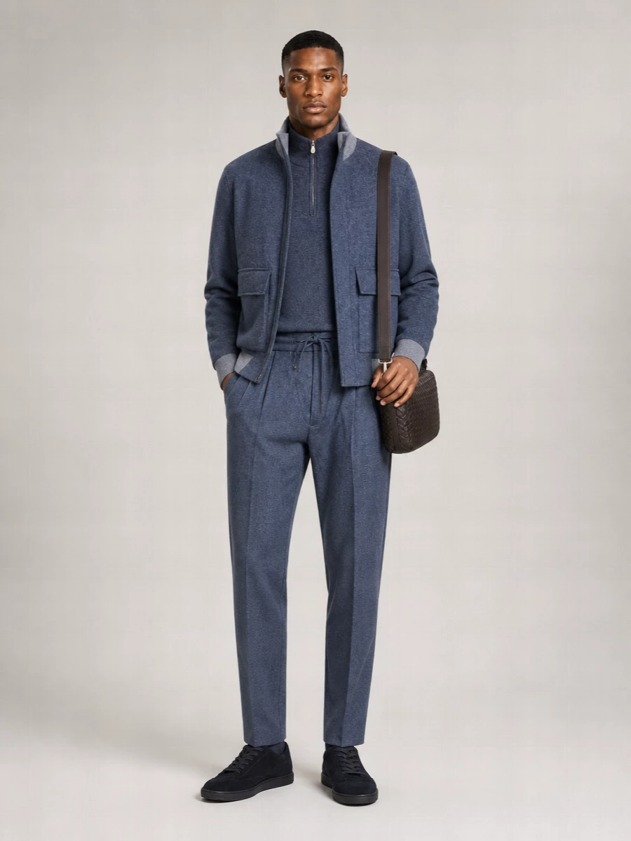 Brunello Cucinelli Wool Cashmere Single Breasted Coat