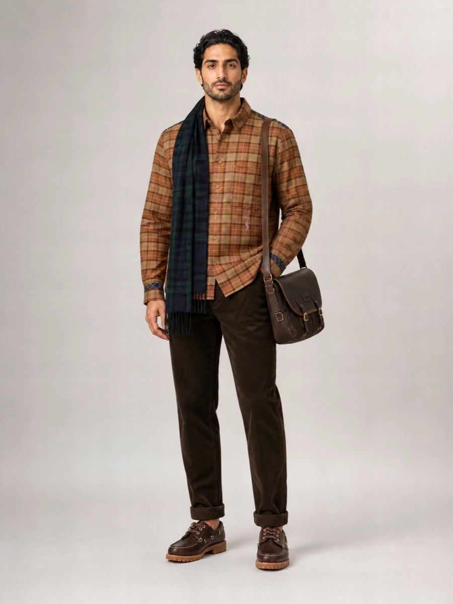 Baracuta Wool-Blend Scarf