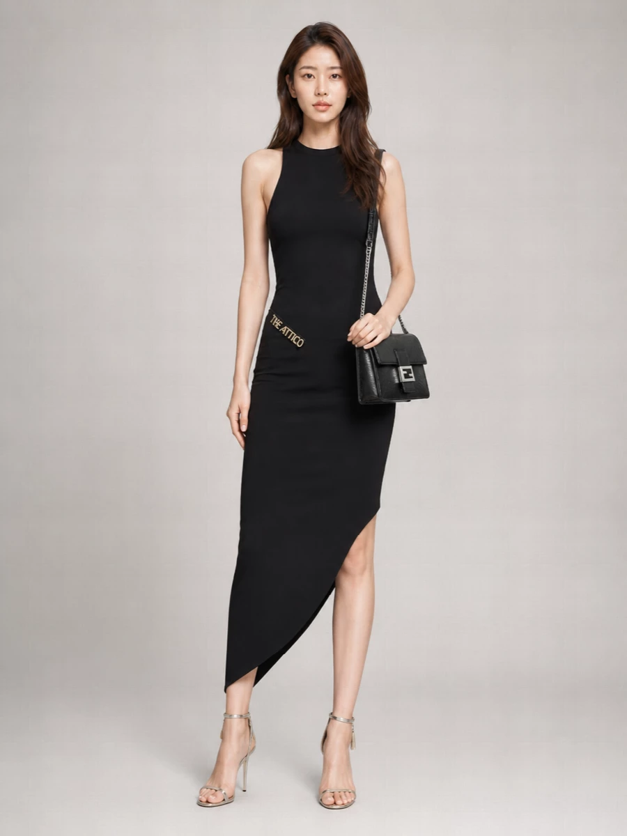 Fendi Na Calf Leather Clutch Bag