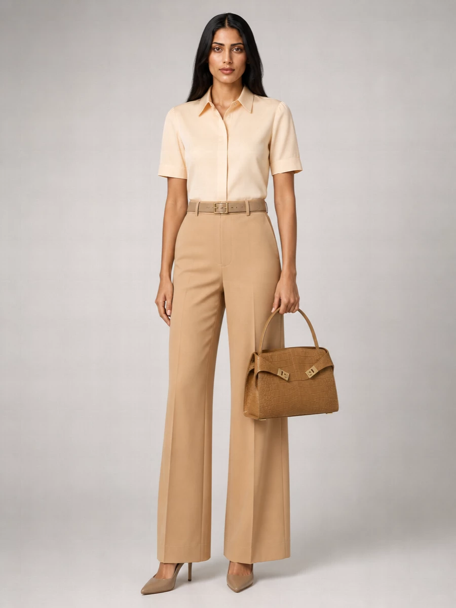 Alberta Ferretti Pleated Wide-Leg Trousers