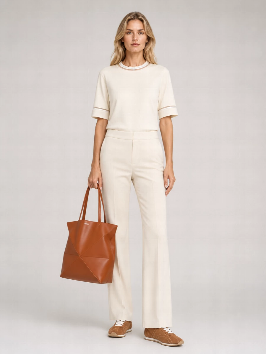 Loewe Leather Medium Puzzle Fold Tote Bag