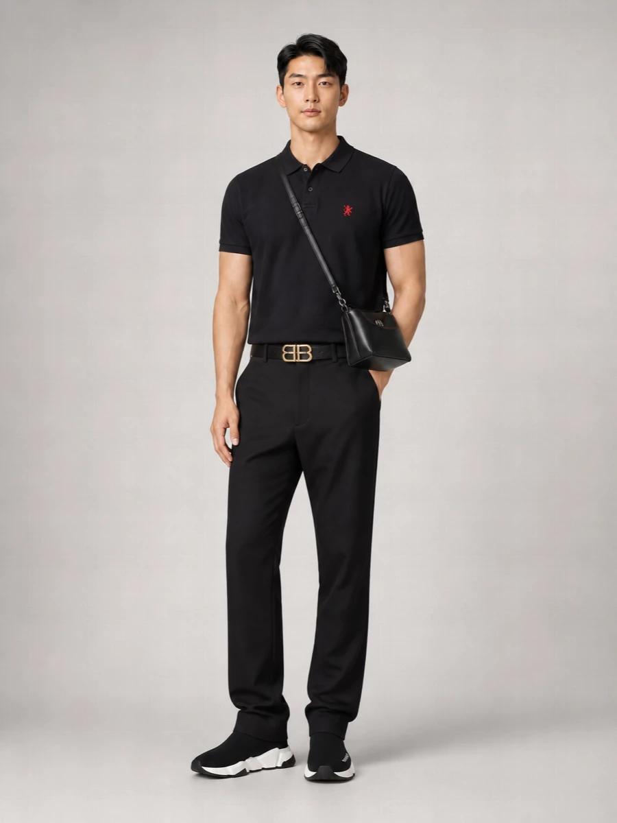 Balenciaga Cotton Short-Sleeve Polo Shirt