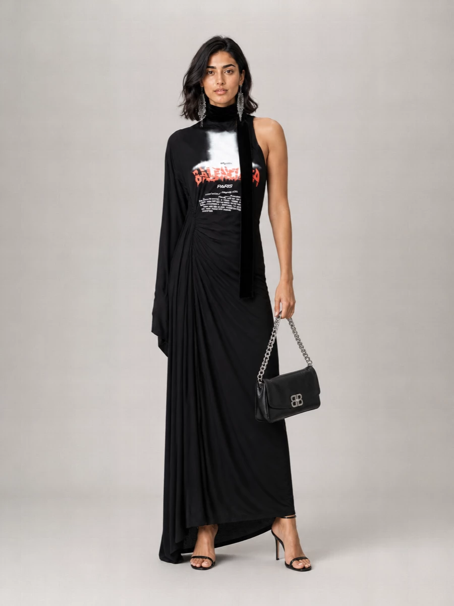 Balenciaga Bb Soft Medium Leather Shoulder Bag