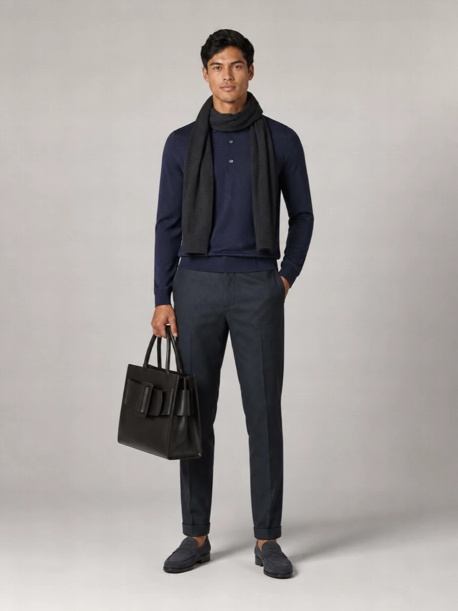 John Smedley Merino Wool Long-Sleeve Jumper