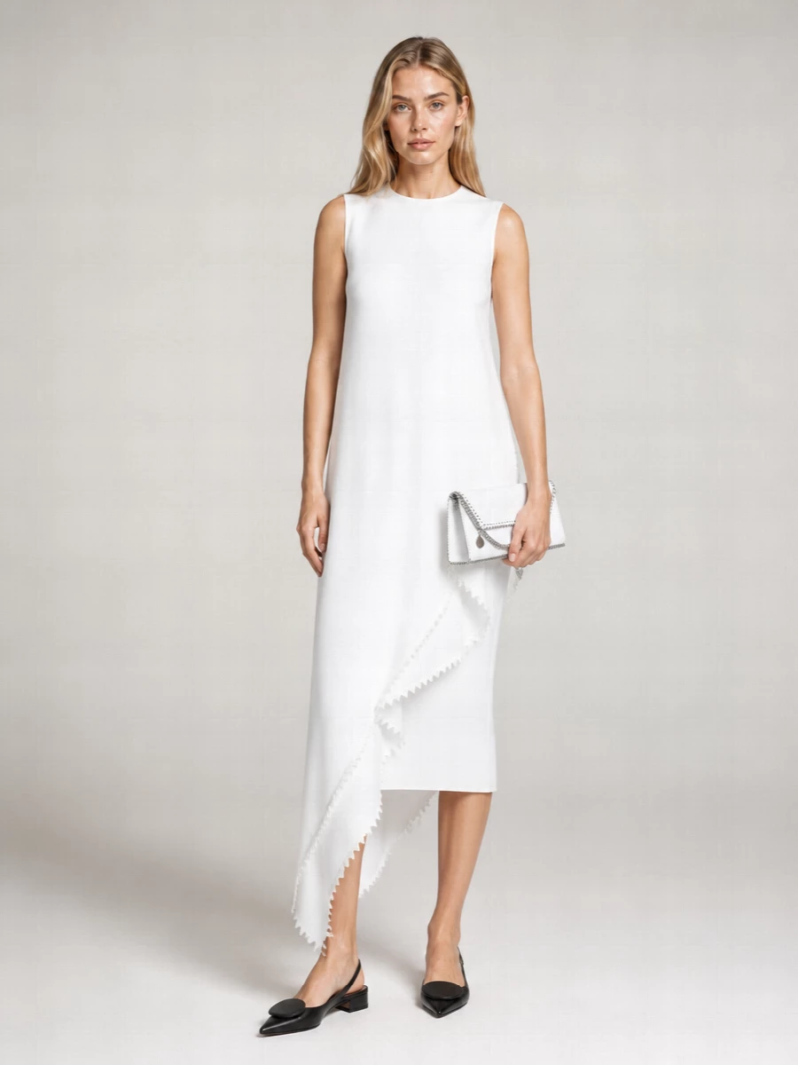 Jacquemus Asymmetric Midi Dress