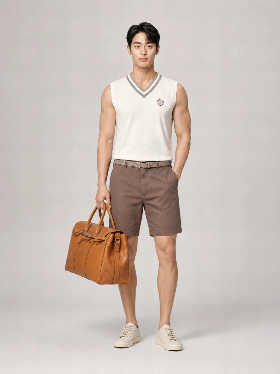 Brunello Cucinelli Cotton V-Neck Sleeveless Top
