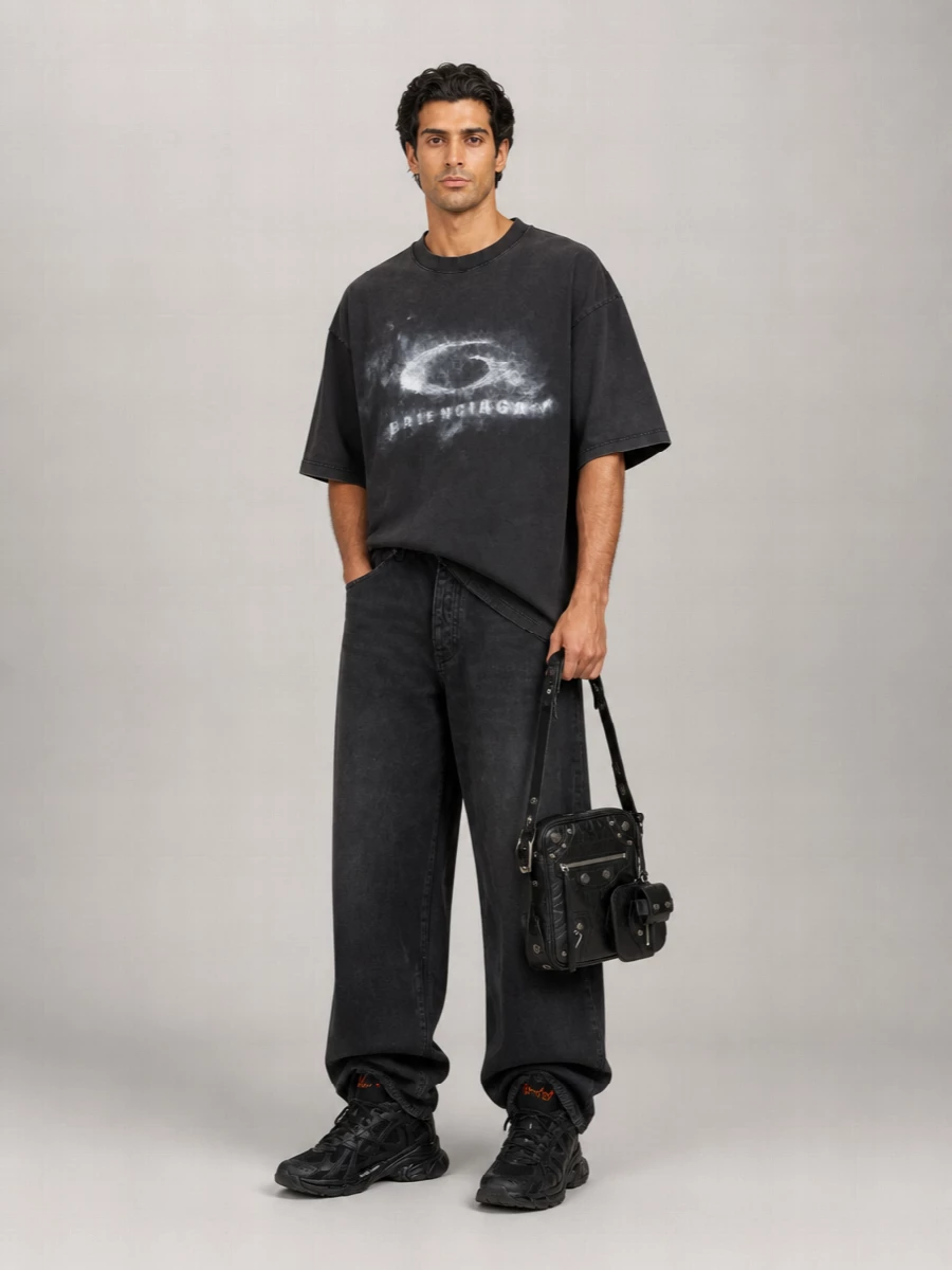 Balenciaga Tape type crewneck t-shirt | The Fashion Square
