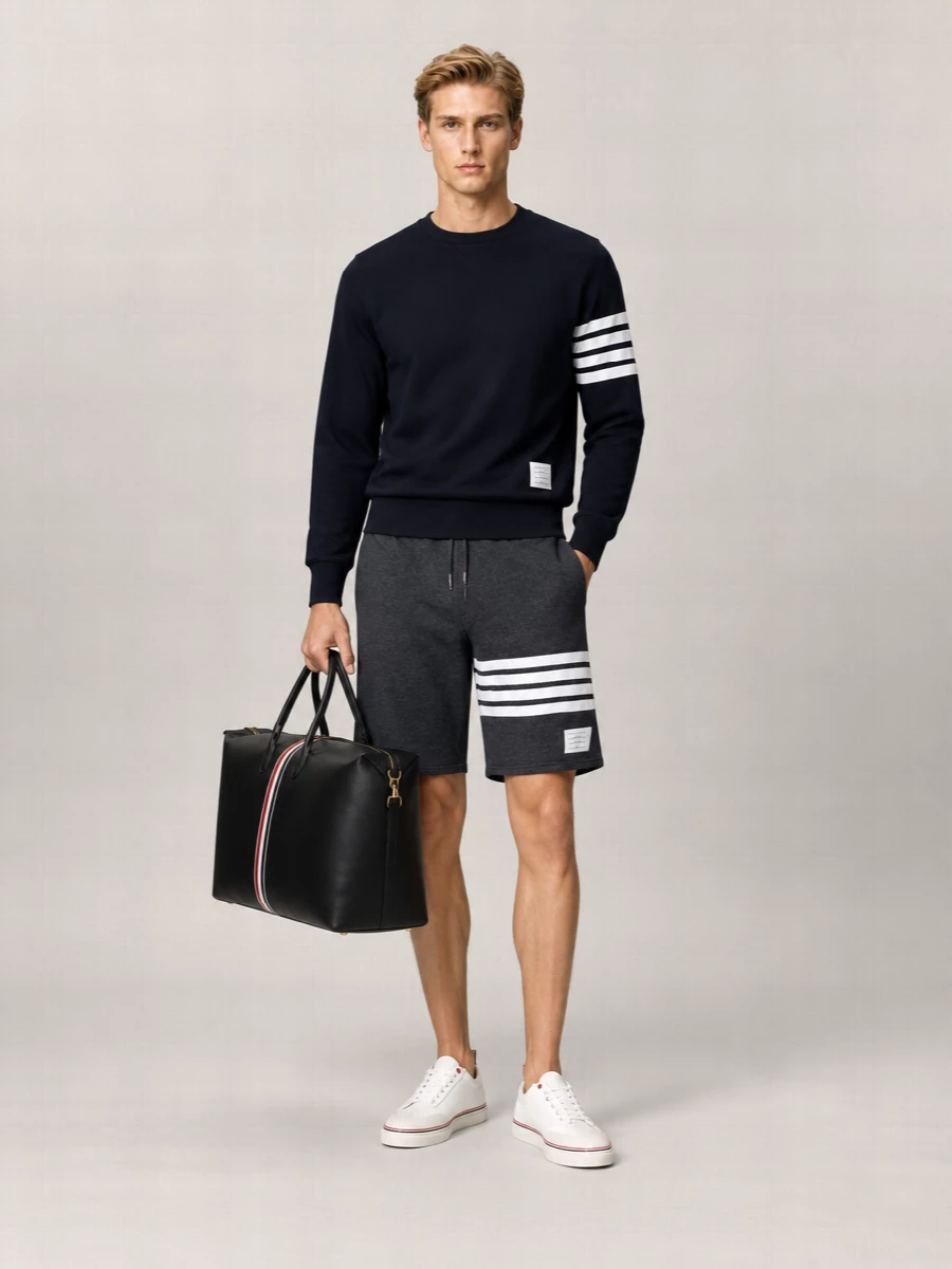 Thom Browne Straight Cotton Bermuda Shorts