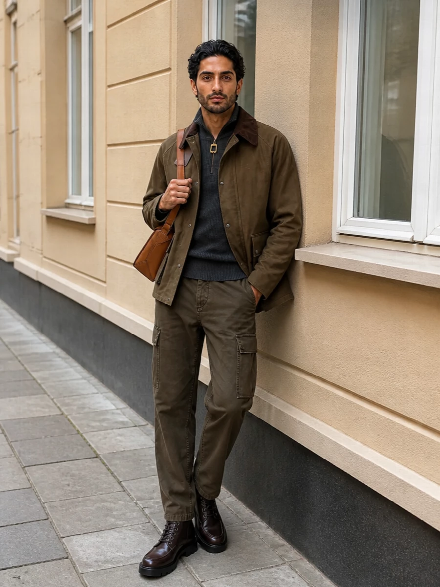 Jw anderson field jacket cargo trousers boots