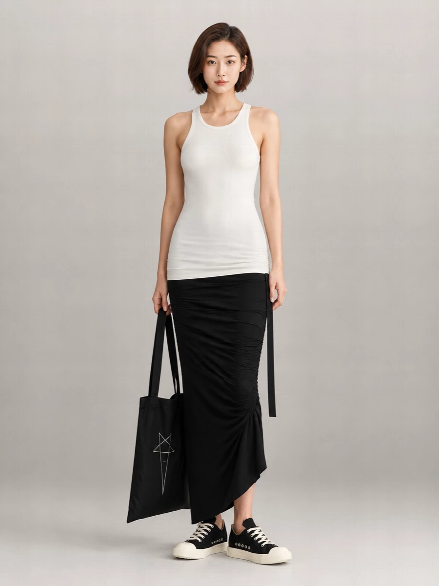 Rick Owens Drkshdw Cotton Slim-Fit Tank Top