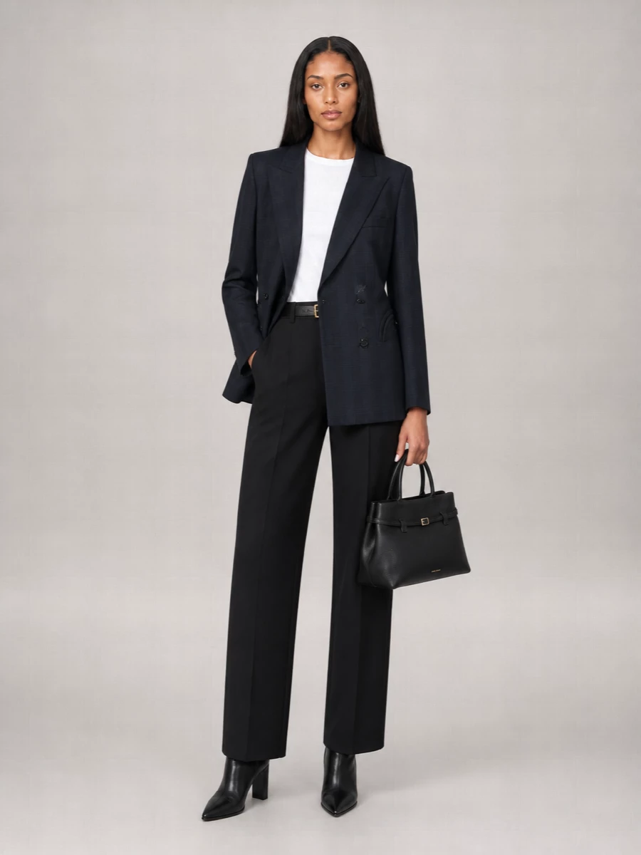 Blazé Milano Wool Mohair Tailored Trousers