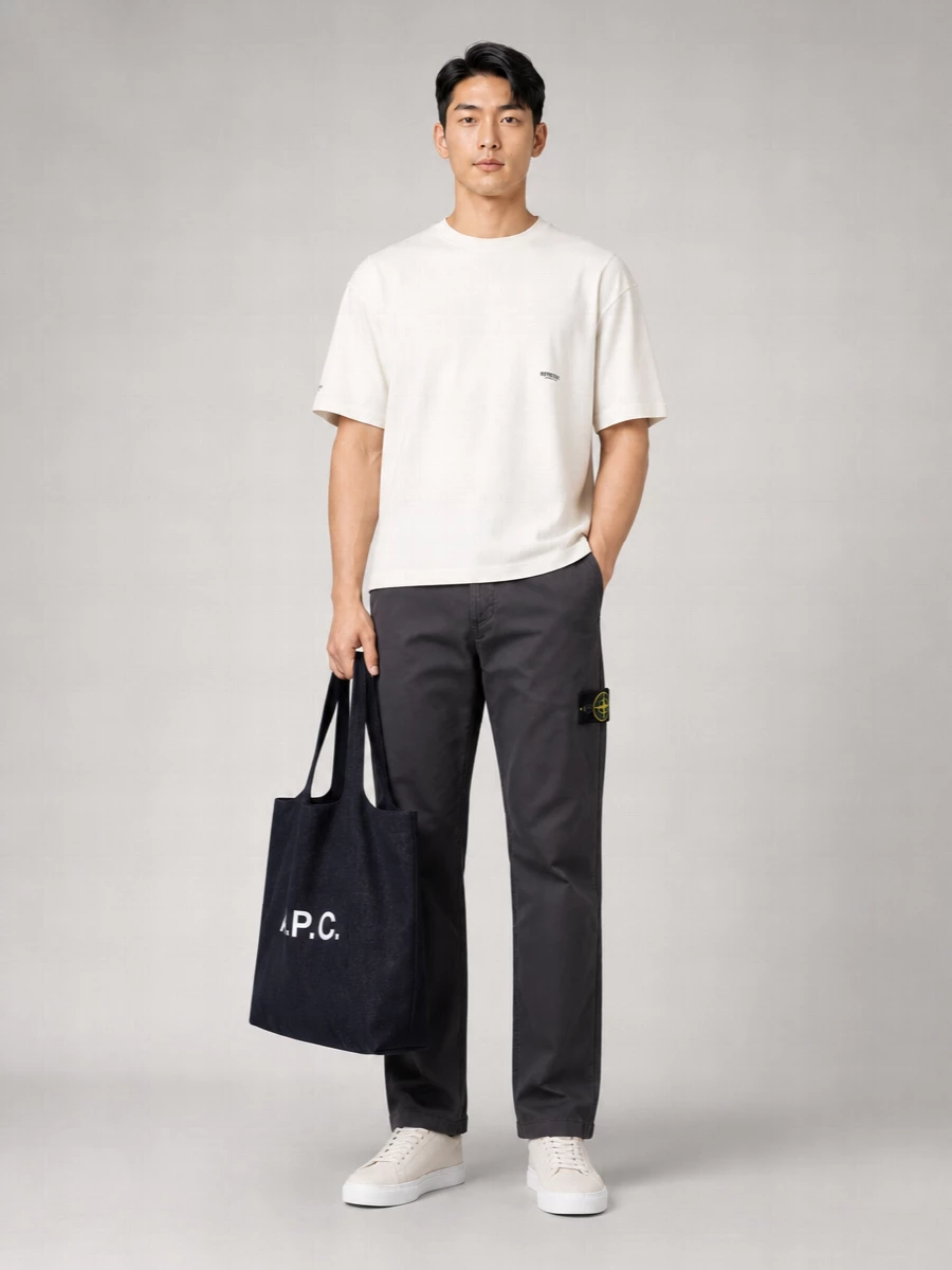Represent Cotton Relaxed-Fit Cropped T-Shirt