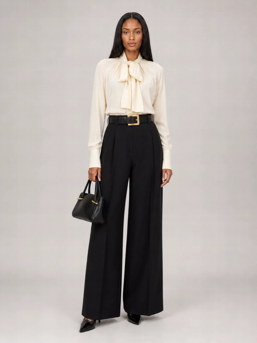 Givenchy Wool Bootcut Tailored Trousers
