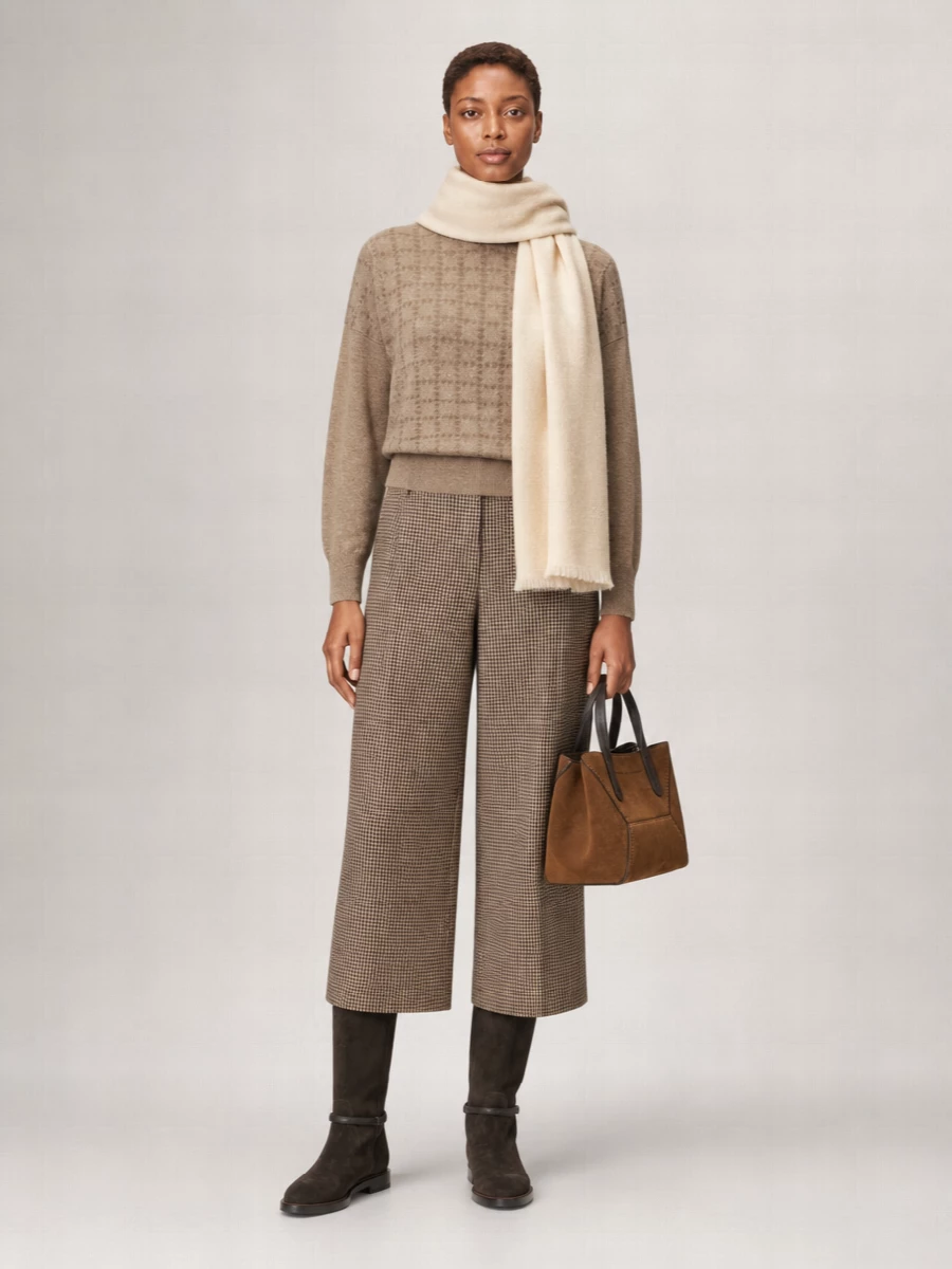 Brunello Cucinelli Cashmere Ribbed Turtleneck Sequin Sweater
