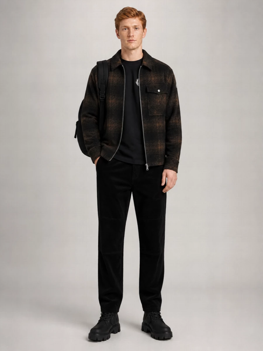 Moncler Checked Flannel Shirt Jacket