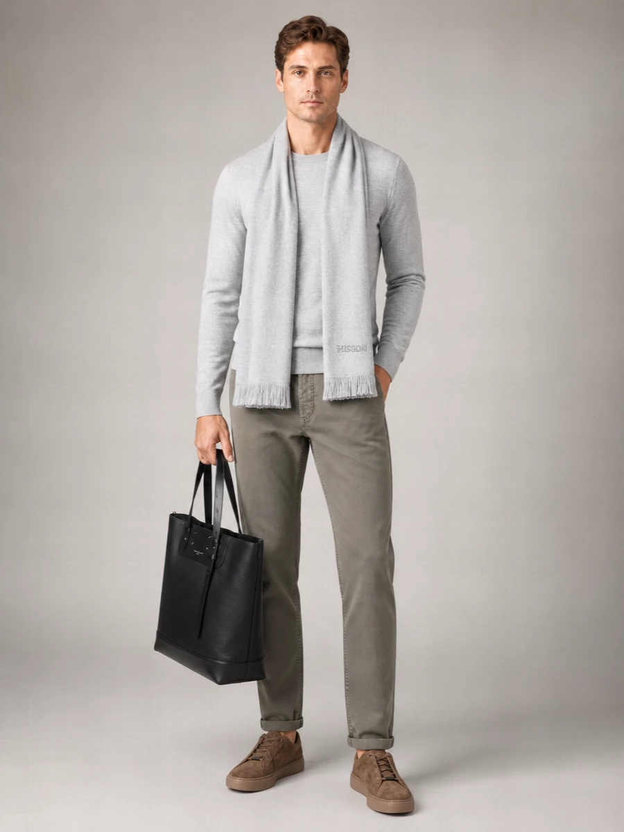Boss Virgin Wool Crew Neck Sweater