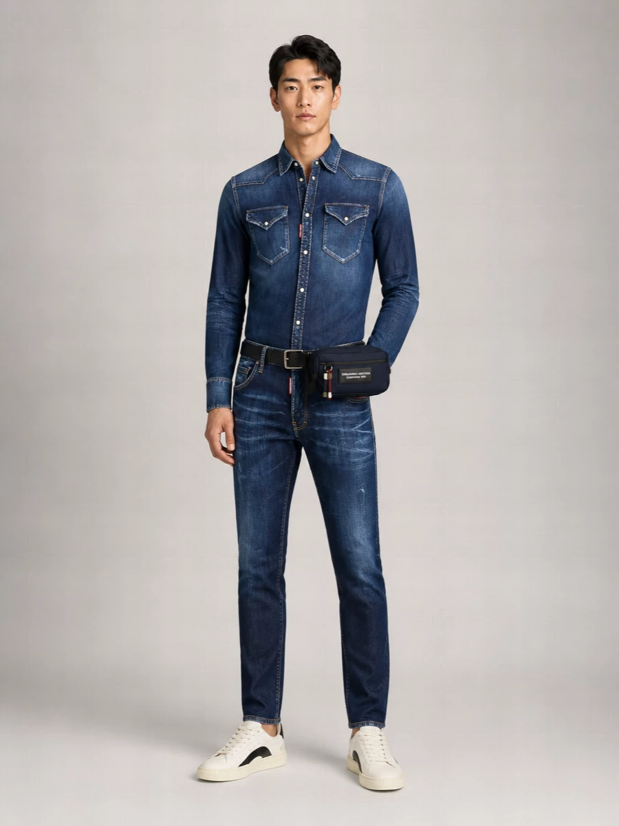 Dsquared2 Stretch Denim Skinny Jeans