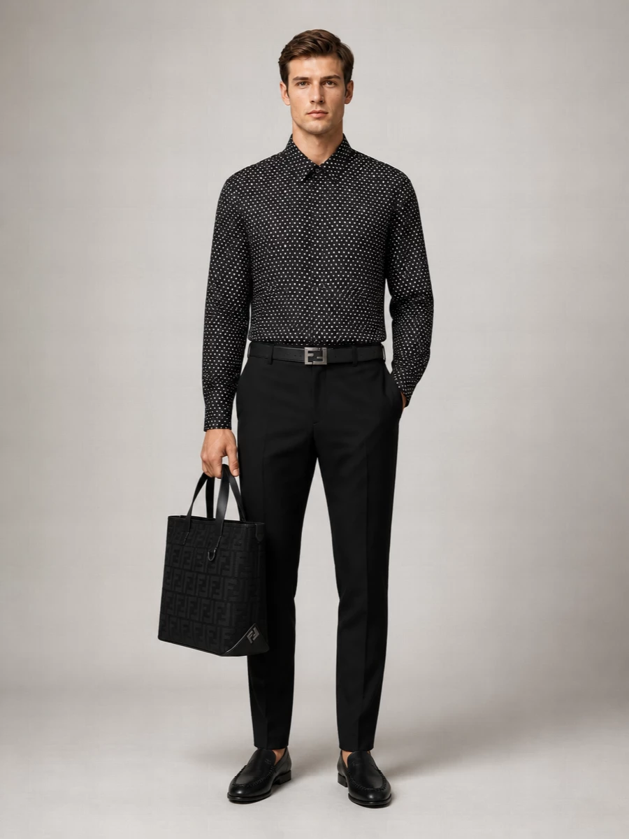 Fendi Silk Printed Shirt