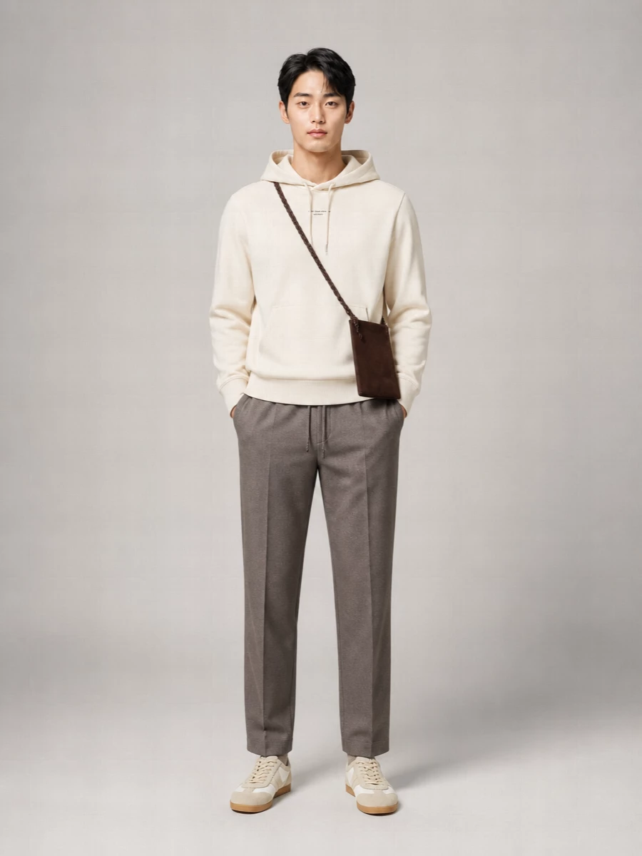 Drôle De Monsieur Flannel Straight-Leg Trousers