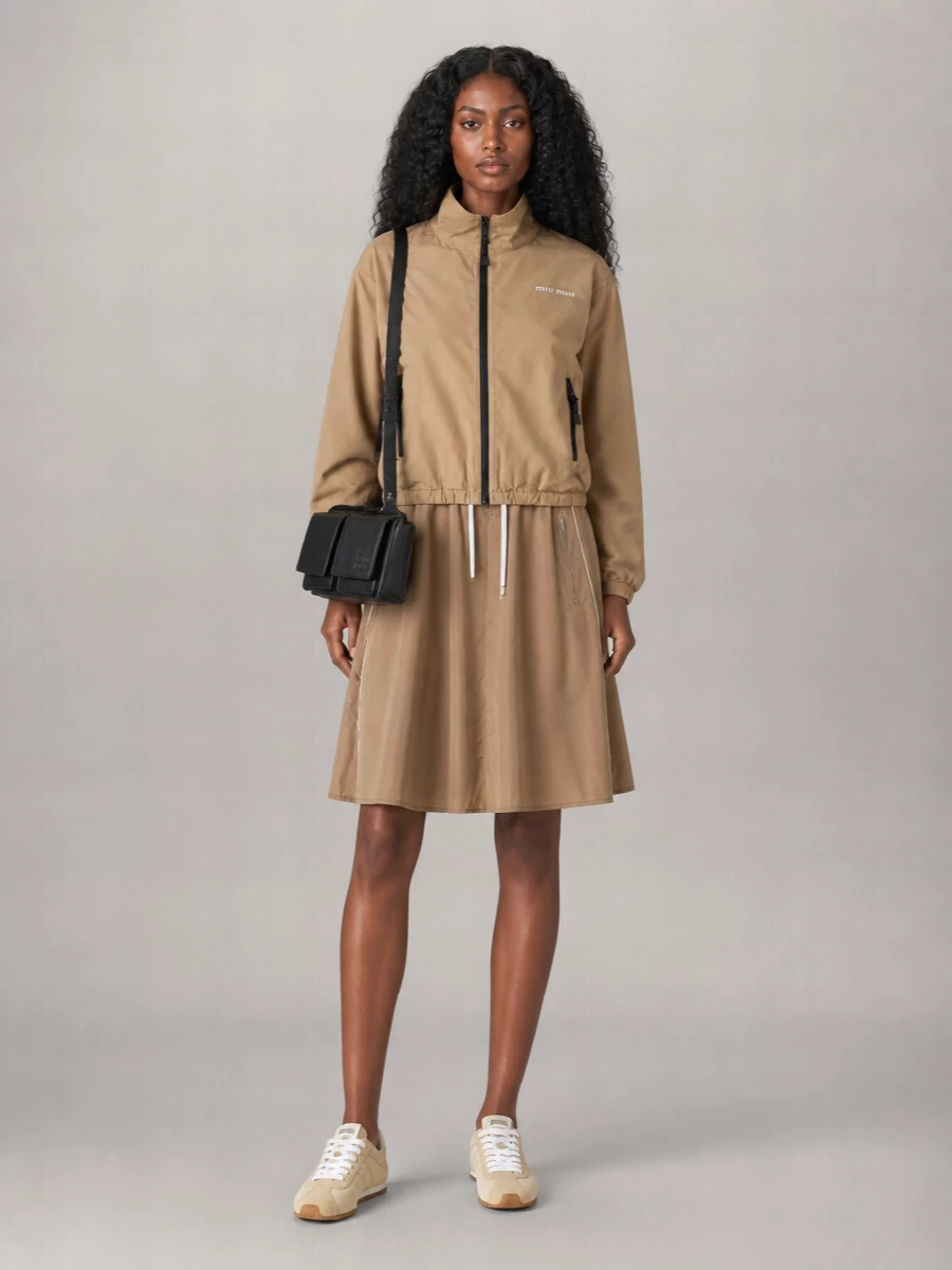 Miu Miu Cotton Gabardine Windbreaker Jacket
