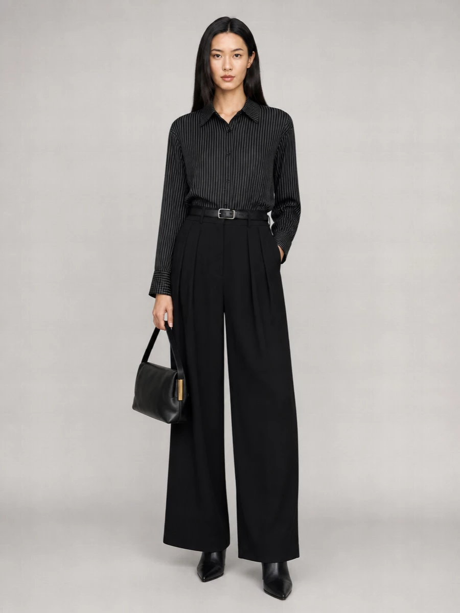The Frankie Shop Semi Sheer Striped Shirt