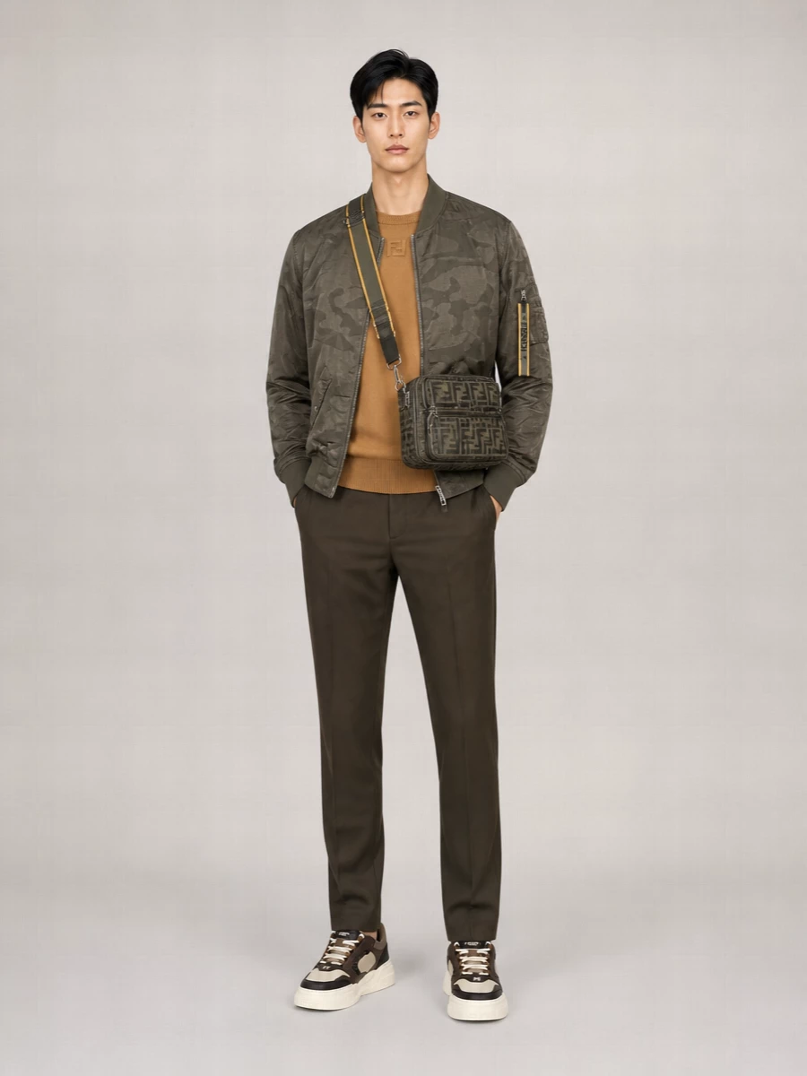 Fendi Leather Low-Top Sneakers