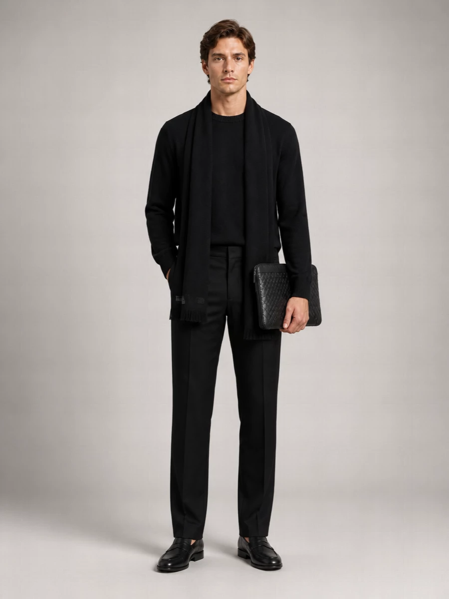 Lardini Ribbed Wool And Alpaca Crewneck Jumper
