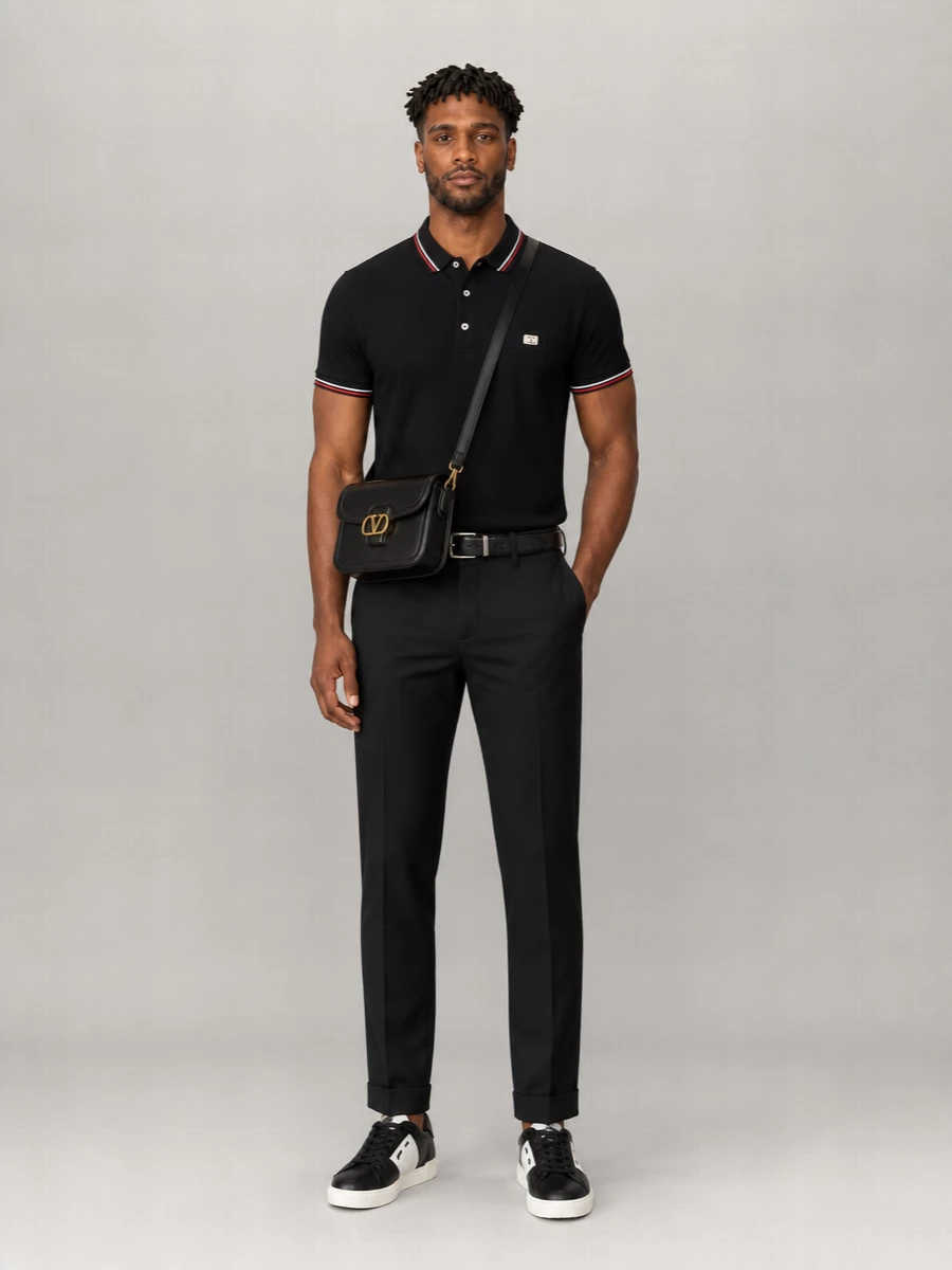 Valentino Cotton Short-Sleeve Polo Shirt