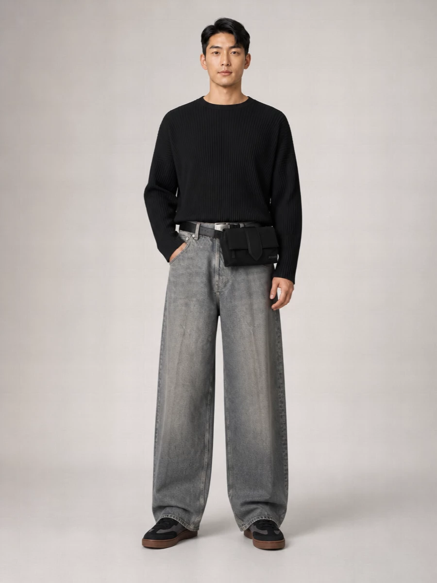Haikure Mid-Rise Straight-Leg Jeans