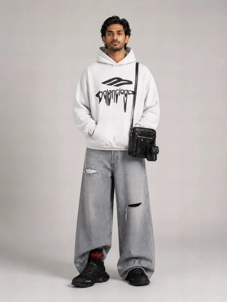 Balenciaga Cotton Oversized Hoodie