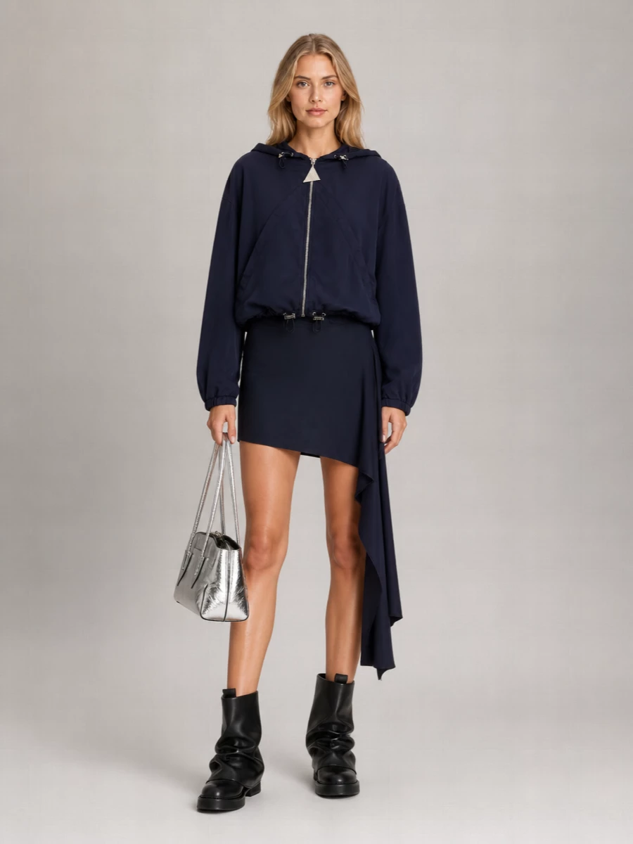 The Attico Hooded Bomber Jacket