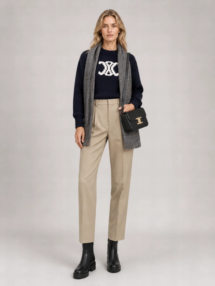 Celine logo knit jumper