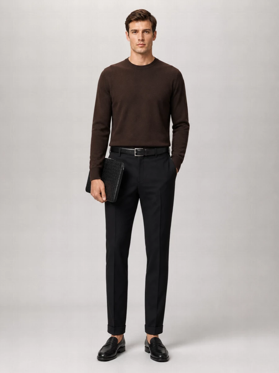 Pt Torino Wool Tailored Trousers