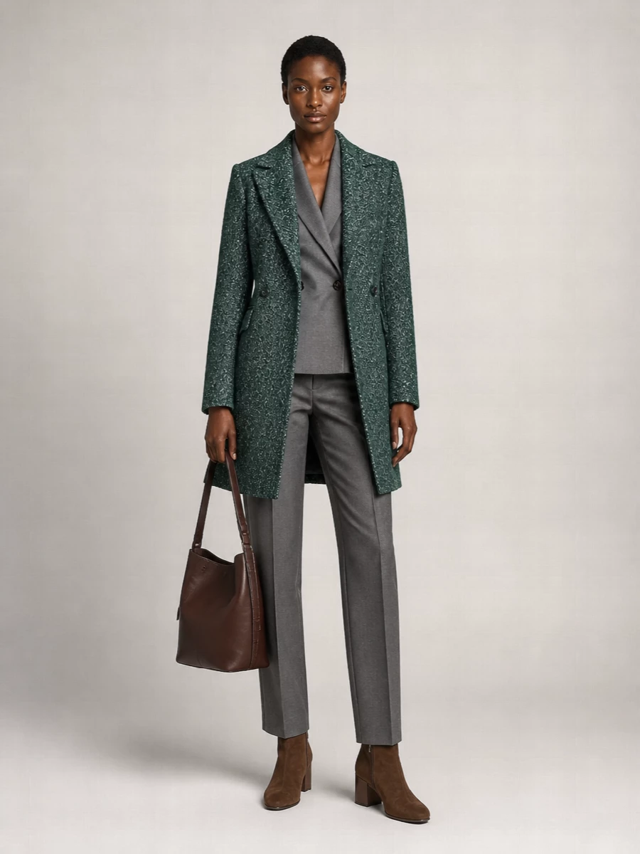 S Max Mara Virgin Wool Double-Breasted Blazer
