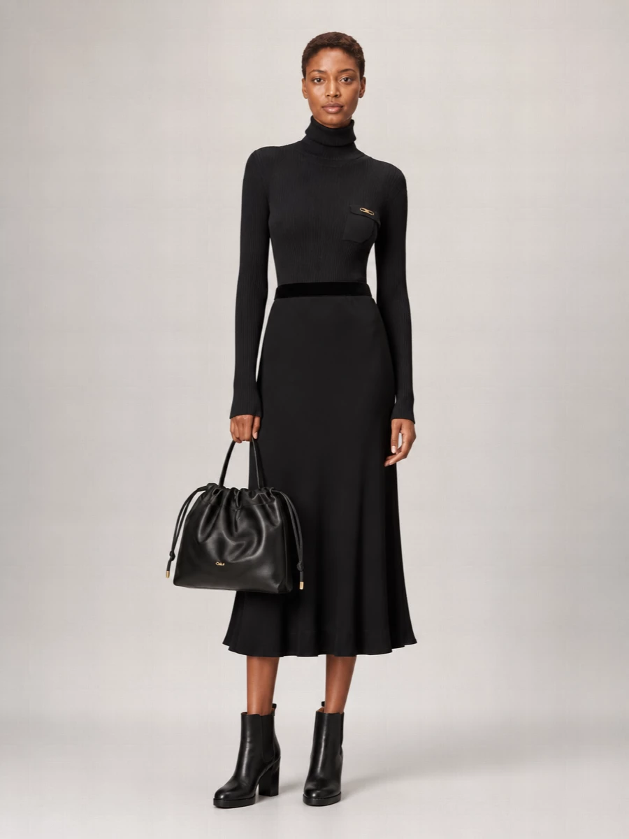Chloé Chloé Icons Small Lamb Leather Bucket Bag