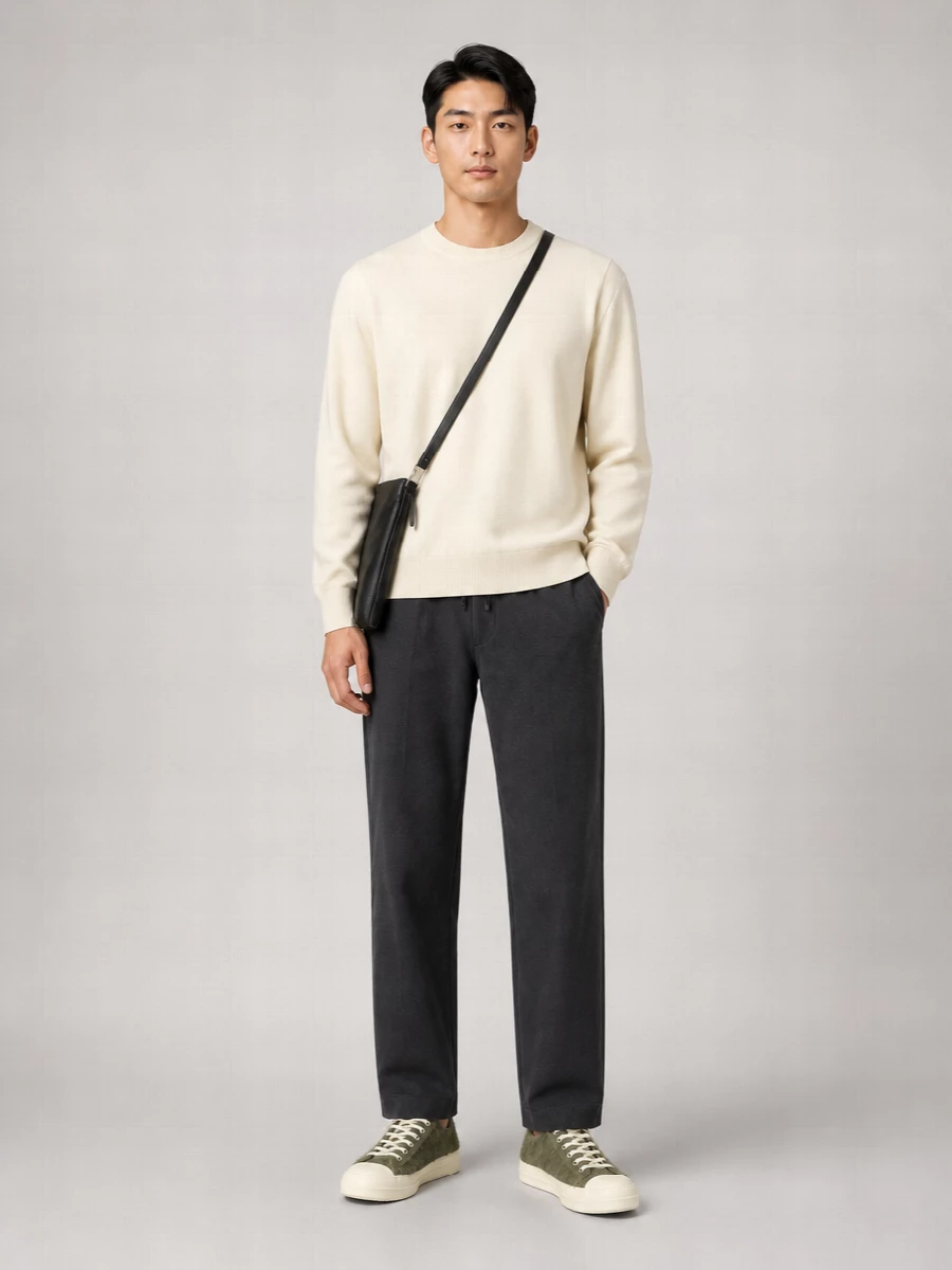 Loewe Calf Leather Hobo Crossbody Bag