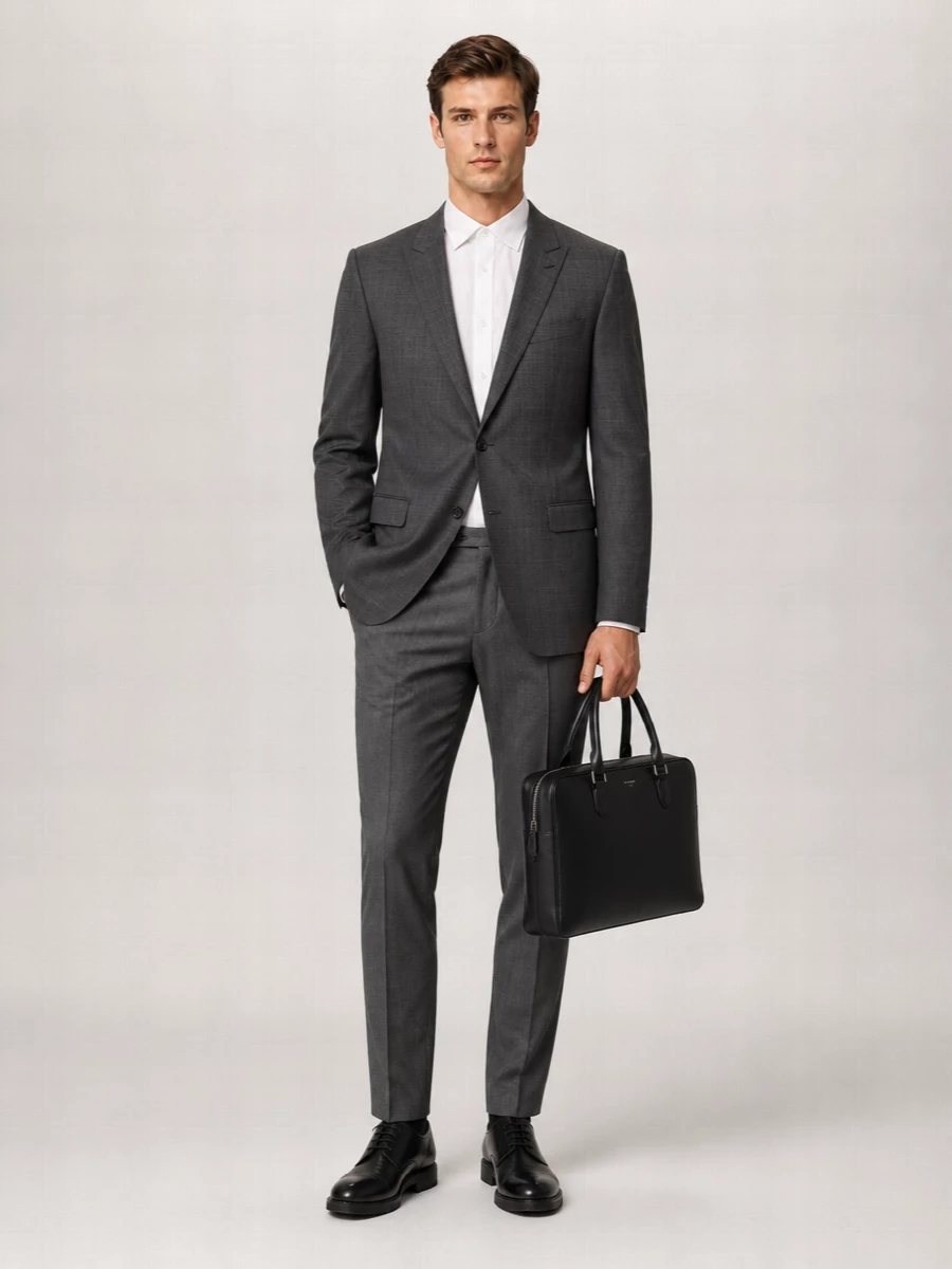 Pal Zileri Wool Straight-Leg Tailored Trousers