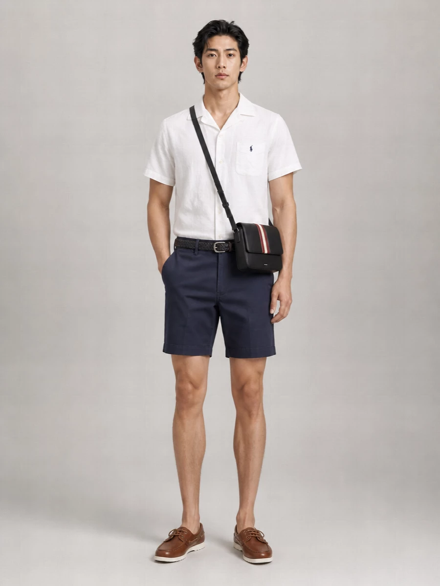 Polo Ralph Lauren Stretch Straight-Leg Chino Shorts