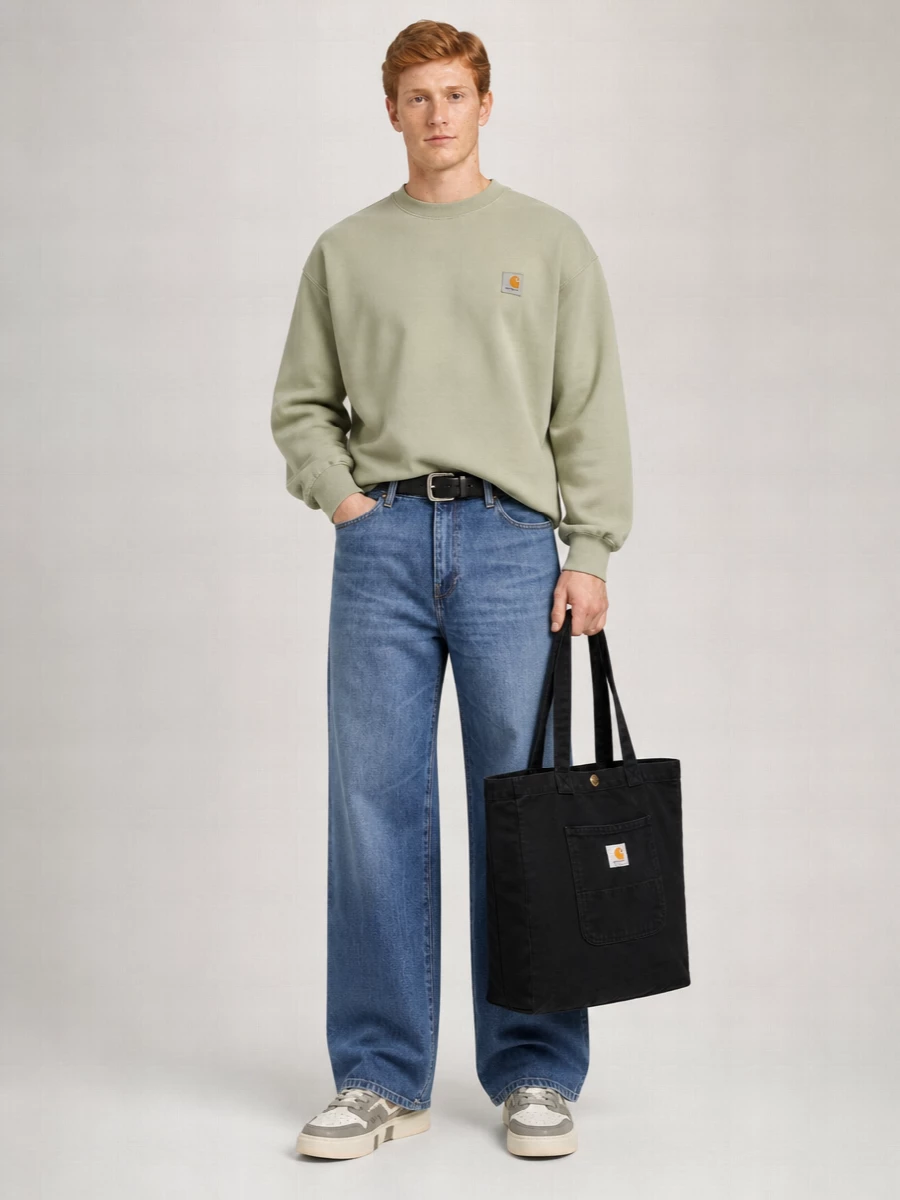 Carhartt Wip Denim Relaxed-Fit Wide-Leg Jeans