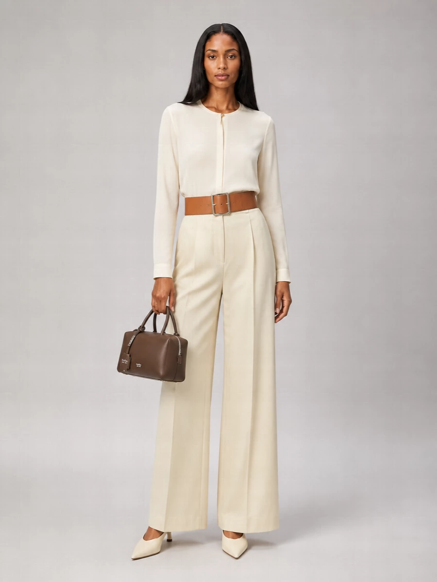 Max Mara Linen Wide-Leg Trousers