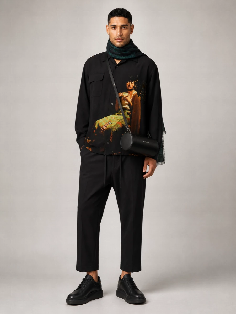 Undercover Printed Bowling Shirt