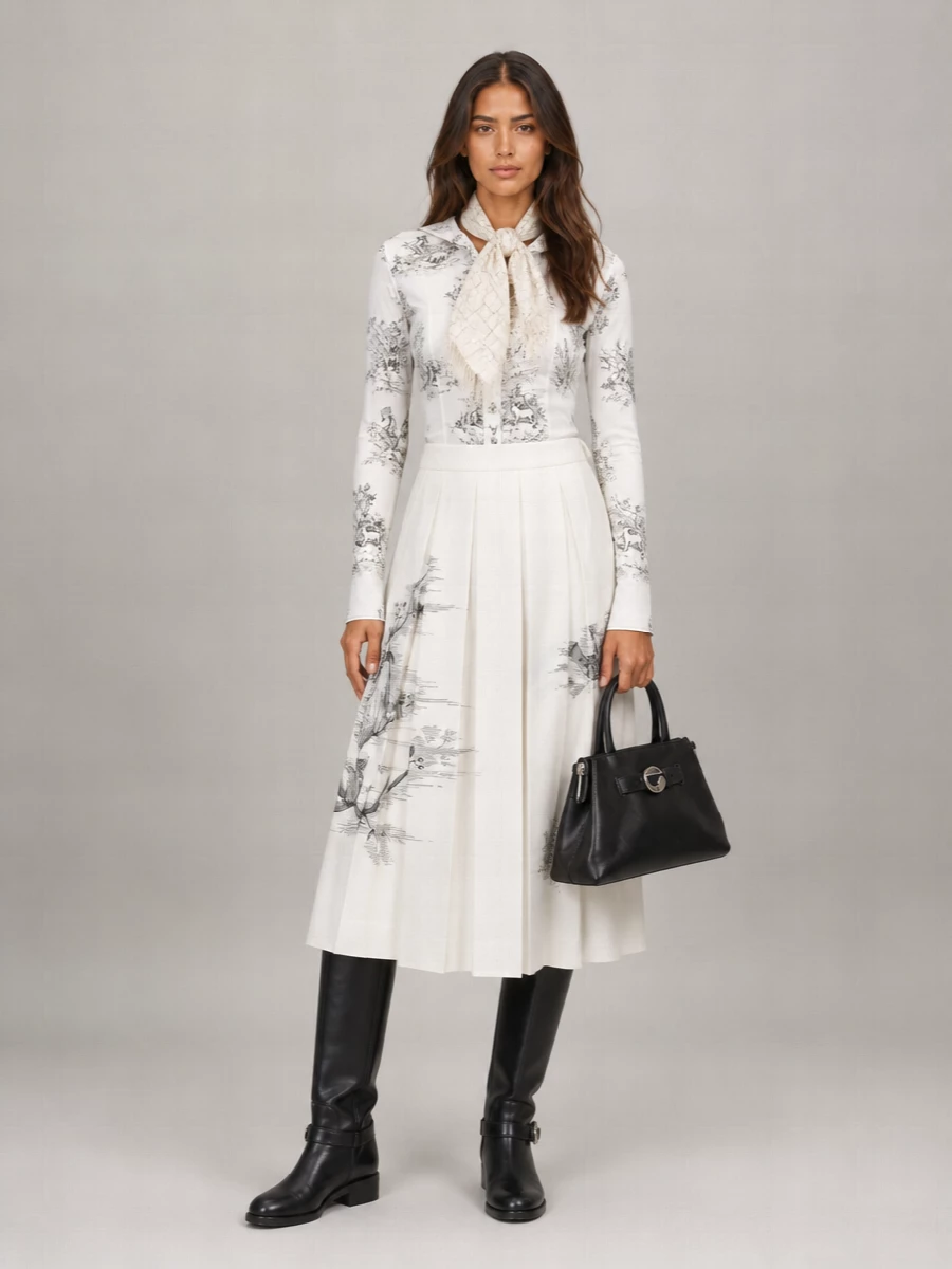 Coperni Leather Knee-High Flat Boots