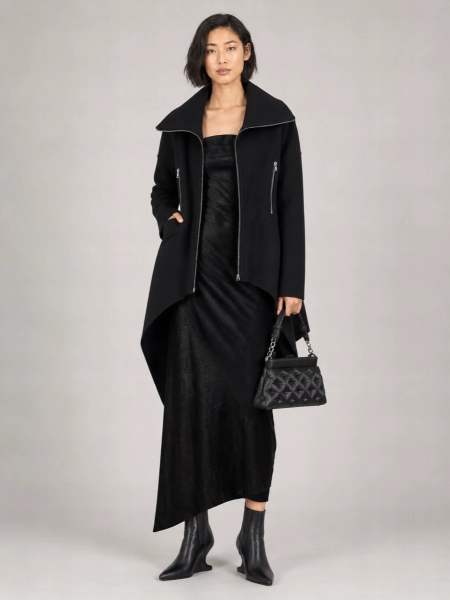 Rick Owens Virgin Wool Oversized Coat