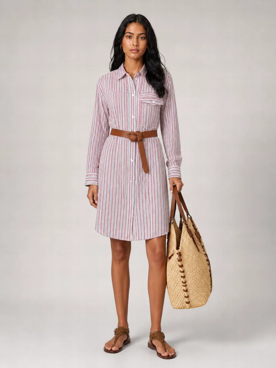 Isabel Marant Etoile Striped Knee-Length Dress