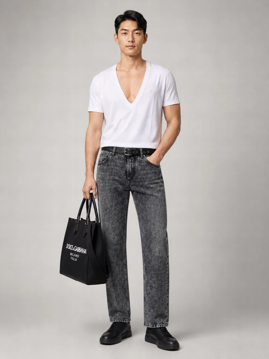 Dolce&Gabbana Leather Low-Top Sneakers